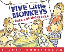 Five Little Monkeys Bake a Birthday Cake Hardcover Picture Book