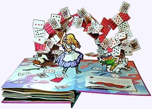 Alice's Adventures in Wonderland Pop-up Book Opened