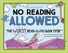 P is for Pterodactyl No Reading Allowed Hardcover Picture Book