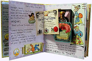 Inside page from Cinderella Faux Diary Hadcover Picture Book