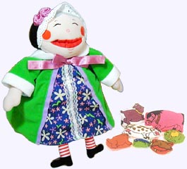 12 in. Old Lady Who Swallowed a Fly Plush Doll