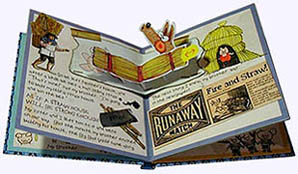 Inside page from Three Little Pigs Faux Diary Hardcover Pictue Book