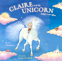 Claire and the Unicorn Hardcover Picture Book.