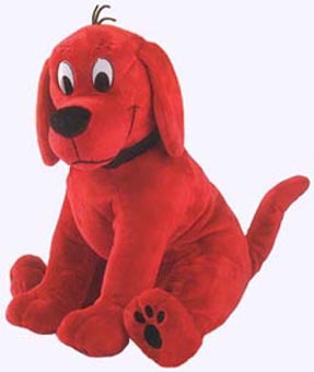 17 in. Large Sitting Clifford the Big Red Dog Plush Storybook Character