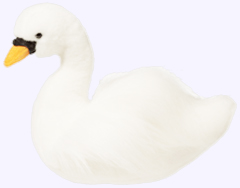 11 in. Swan Plush Doll