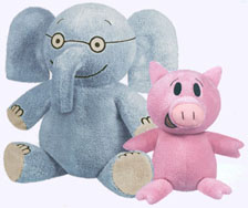 7 in. Elephant & Piggie Soft Toys