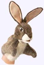 10 in. Hare Little Hand Puppet