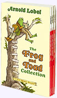slip-cased collection of three paperback books Frog and Toad Are Friends, Frog and Toad All Year, and Frog and Toad Together