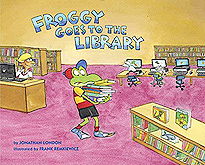 Froggy Goes to the Library Hardcover Picture Book