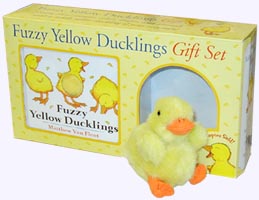 Fuzzy Yellow Ducklings Book and Fuzzy Duckling Plush