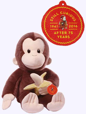 20 in. 75th Anniversary Curious George Plush Doll