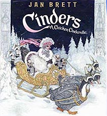 Cinders Hardcover Picture Book by Jan Brett