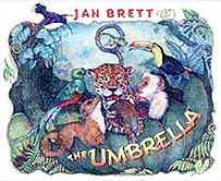 Jan Brett's The Umbrella Hardcover Picture Book