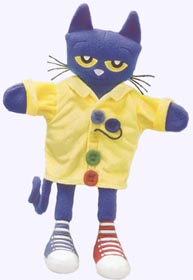 14.5 in. Pete the Cat and His Four Groovy Buttons Puppet