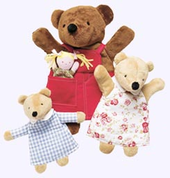 11 in. Goldilocks and the Three Bears Nesting Puppets