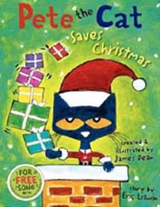 Pete the Cat Saves Christmas Hardcover Picture Book