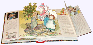 Raggedy Ann & Andy and the Camel with the Wrinkled Knees Opened Display of Pop-up Book