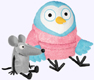 Owl and Noise (Mouse) Soft Toys