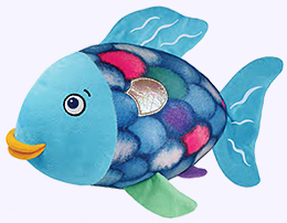 12 in. Rainbow Fish Plush Toy