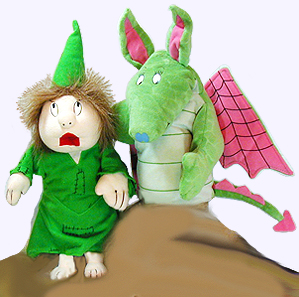 11 in. Princess and the Dragon Puppets