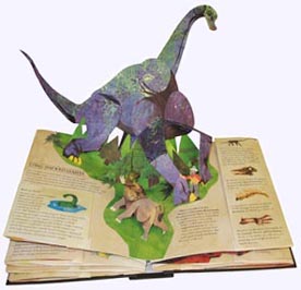 Pop-up dinosaur in Prehistorica Dinosaurs Hardcover Pop-up Book