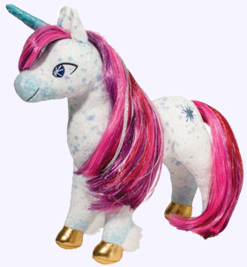 12 in. Uni the Unicorn Plush Toy with brushable hair