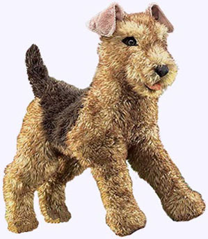 20 in. Airedale Terrier Hand Puppet