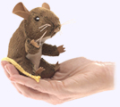 4 in. Brown Field Mouse Finger Puppet