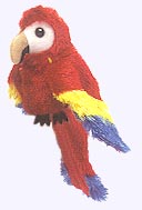 7 in. Macaw Finger Puppet