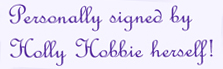 Holly Hobbie Signature