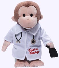 12 in. Curious George Doctor