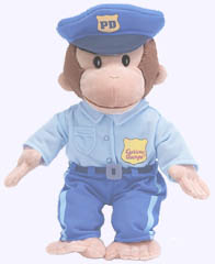 12 in. Curious George Policeman