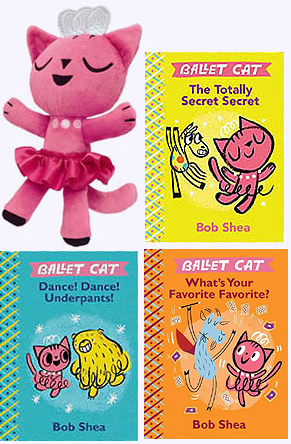 10 in. Ballet Cat Plush Doll and storybooks