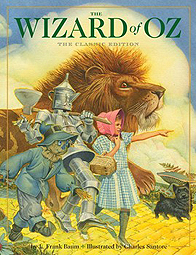 The Wizard of Oz Hardcover Picture Book Illustrated by Charles Santore