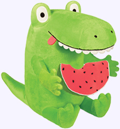 8 in. Kroc Soft Toy and 4 in. Watermelon Soft Toy